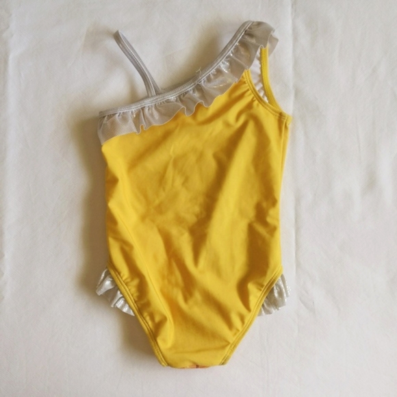 disney princess cinderella & belle ruffle one piece swimsuit 3T toddler girls - Picture 6 of 7